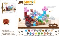 Set of Magnetic Cubes, Blocks, 117 pcs.