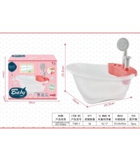 Doll Accessories Bathtub with Shower