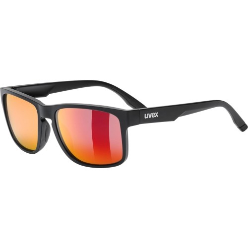 Okulary Uvex Poise black matt / mirror red