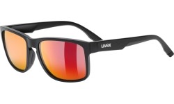 Okulary Uvex Poise black matt / mirror red