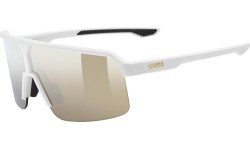 Okulary Uvex Ramp white matt / mirror gold