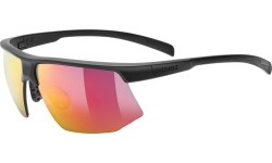 Okulary Uvex aerios black matt / mirror red