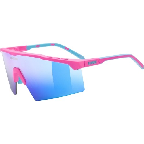 Okulary Uvex Flowline pink matt / mirror blue