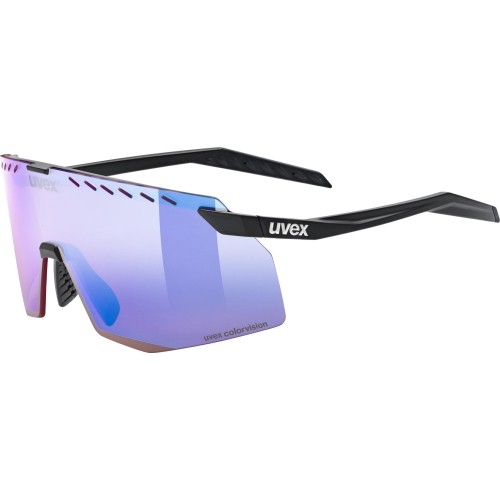 Okulary Uvex pace stage CV black matt / mirror blue