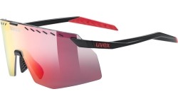 Okulary Uvex Pace Stage black matt / mirror red