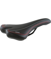 Siodełko Selle MonteGrappa Bora (czarno-czerwone) 275x145mm