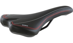 Siodełko Selle MonteGrappa Bora (czarno-czerwone) 275x145mm