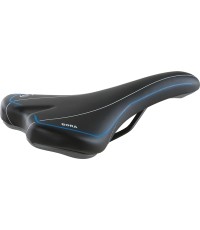 Siodełko Selle MonteGrappa Bora (czarny/niebieski) 275x145mm