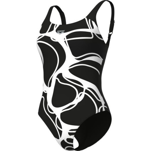 W Alina Wing Back Black-White Multi 38 - 510