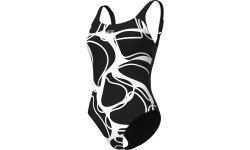 W Alina Wing Back Black-White Multi 38 - 510