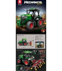 Green Tractor Building Blocks Set + Accessories 1828 pcs.