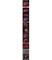 Sports Vehicle Brick Set Red 1311pcs.