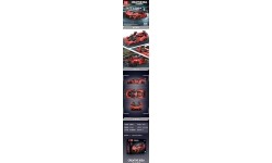 Sports Car Brick Set Orange 1372pcs.