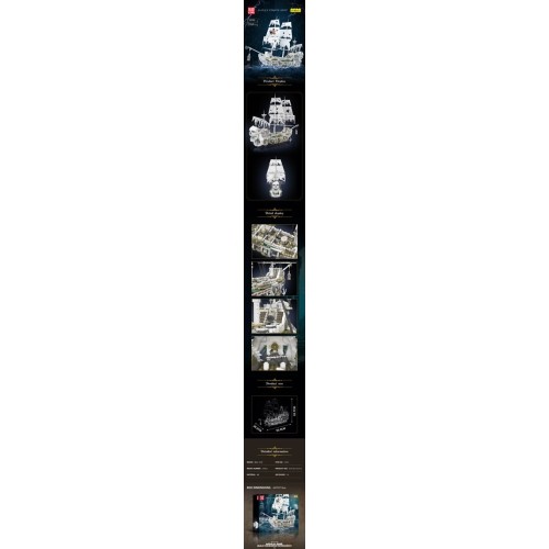Ghost Pirate Ship Building Set 3769pcs.