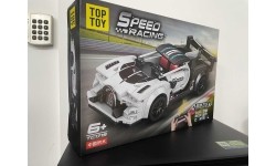 Sports Car White R/C Brick Set