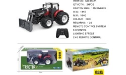 Tractor + Bulldozer R/C 1:24 Red