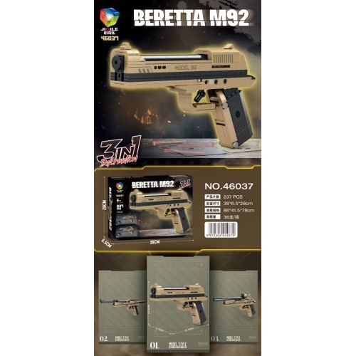 Klocki konstrukcyjne Pistolet, 237 elementów
