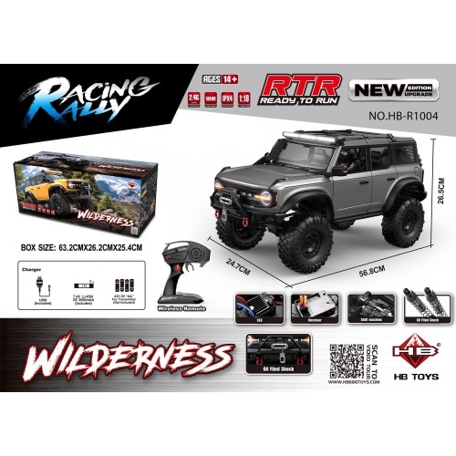 Car R/C WILDERNESS 1:10 Gray