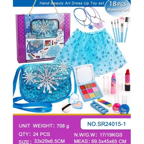 Makeup Set + Ice Blue Dress