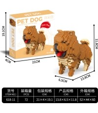 800 piece Chow Chow building set