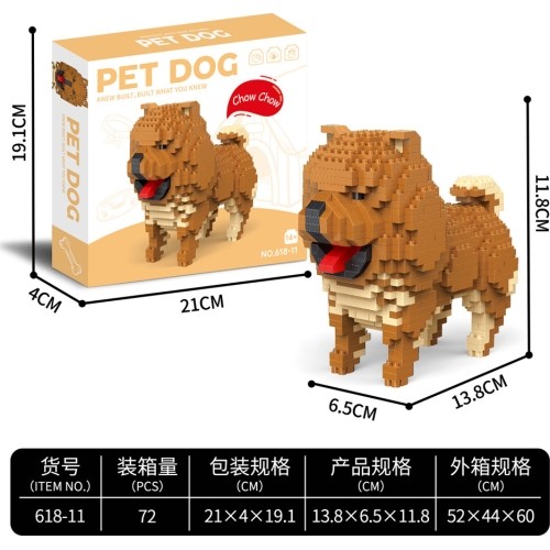 800 piece Chow Chow building set