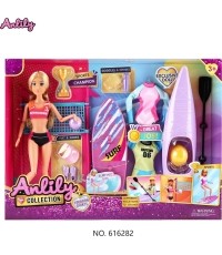 Doll Olga on Vacation + Accessories