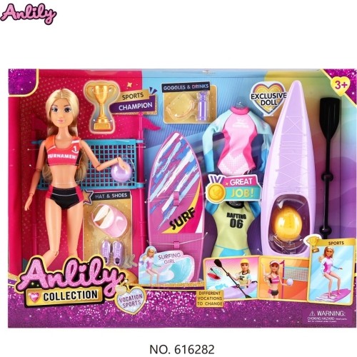 Doll Olga on Vacation + Accessories