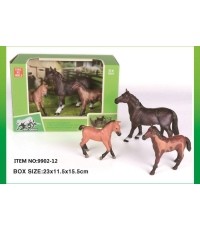 Set of Horse Figurines for Play