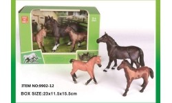 Set of Horse Figurines for Play