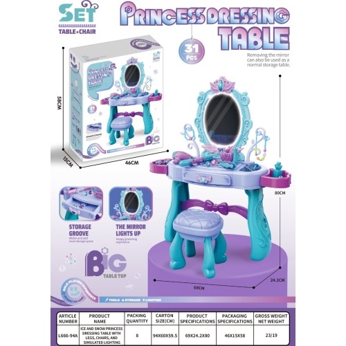 Magic Princess Dressing Table Purple