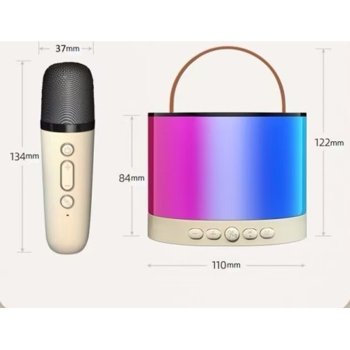 Karaoke Microphone + Illuminated Speaker Set