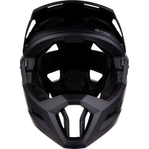 Kask zjazdowy FORCE Venom, rozmiar L/XL (58-61 cm), czarny