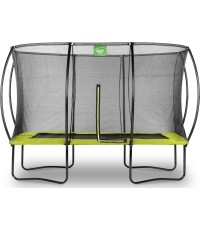 Trampolina EXIT Silhouette 244x366 cm - zielona