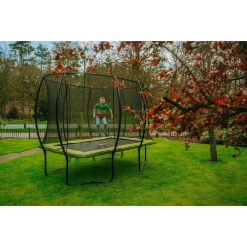 Trampolina EXIT Silhouette 244x366 cm - zielona