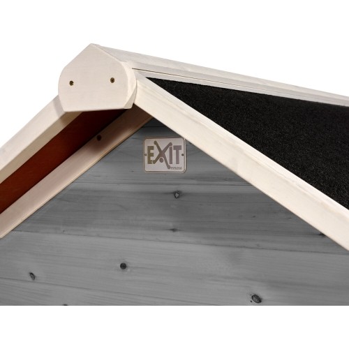 Drewniany domek do zabawy EXIT Loft 500 – szary