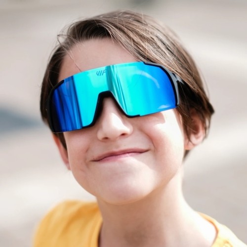 Polarized Sports Sunglasses VIF One Kids Black x Ice Blue