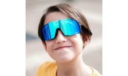 Polarized Sports Sunglasses VIF One Kids Black x Ice Blue