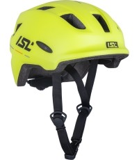 Dziecięcy kask rowerowy z lampką LED ISL Lumitto - Neonowy żółty