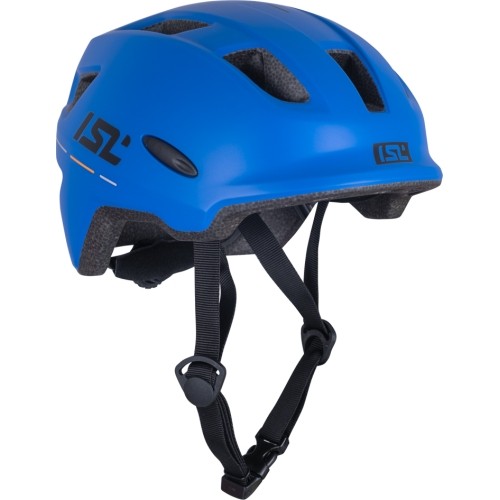 Dziecięcy kask rowerowy z lampką LED ISL Lumitto - Niebieski Racer