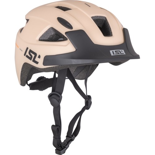 Children’s Bike Helmet w/ LED Light ISL Lumiro - Peach Beige