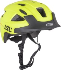 Children’s Bike Helmet w/ LED Light ISL Lumiro - Jaskrawożółty