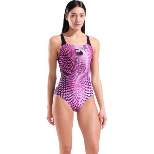 Damski strój kąpielowy Peacock Swim Pro Back Multi Pink-Black 36 - 550