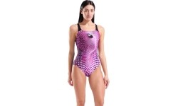 Damski strój kąpielowy Peacock Swim Pro Back Multi Pink-Black 36 - 550