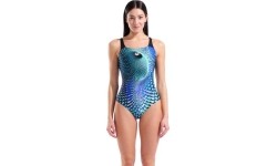 Damski strój kąpielowy Peacock Swim Pro Back, zielono-czarny, 36 - 555