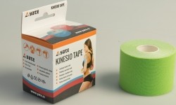Taśma kinesiology Yate, zielona, 5 cm x 5 m