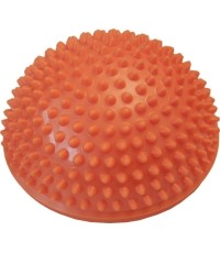 Piłka do masażu Yate Spiky Half Ball, 16 cm, pomarańczowa