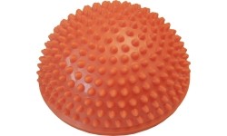 Piłka do masażu Yate Spiky Half Ball, 16 cm, pomarańczowa