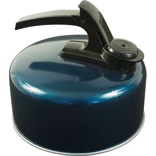 Czajnik z gwizdkiem Highlander, aluminium, 2 l, granatowy