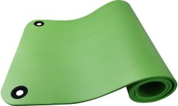 Mata fitness z dwoma otworami do zawieszania Yate, 183×61×1 cm, zielona