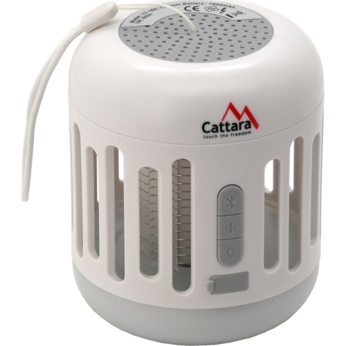 Ładowalna latarka Cattara z pułapką UV na owady i muzyką Bluetooth